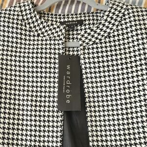 Wardrobe Black and White Houndstooth Jacket